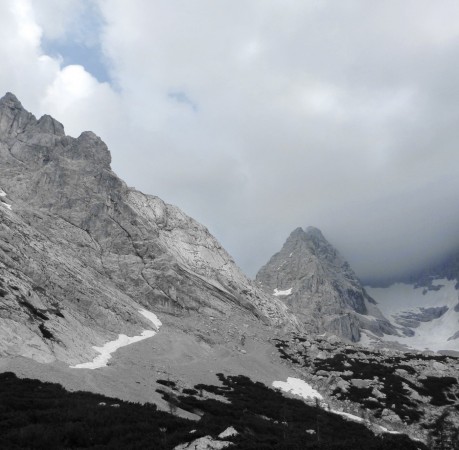 Foto mit Blick auf Steinberg und Blaueisspitze beim Kletterkurs in den Berchtesgadener Alpen